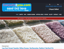 Tablet Screenshot of carpets2you.com